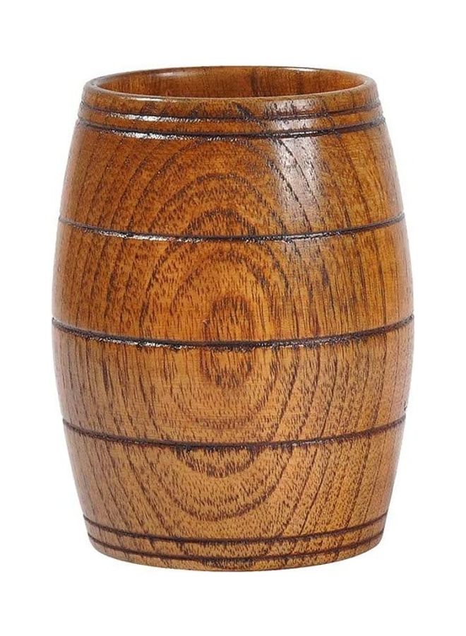 XiuWoo Natural Wood Coffee Tea Cup Brown - Image 1