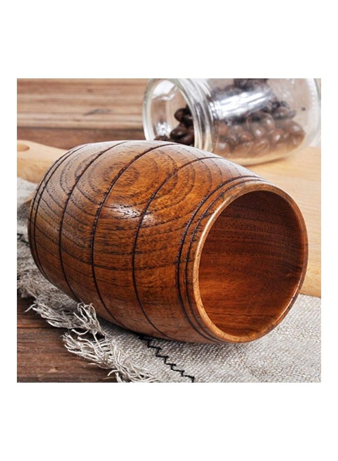 XiuWoo Natural Wood Coffee Tea Cup Brown - Image 4