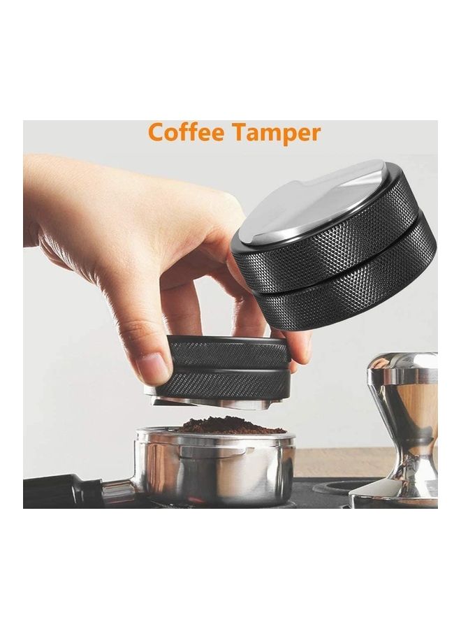 XiuWoo 58mm Non-slip Coffee Tamper Black/Silver  - Image 2