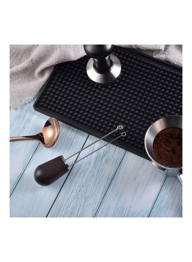 شو وو مكبس قهوة بتصميم إبرة مزود بمقبض خشبي فضي/ بني داكن - Image 3