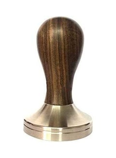 XiuWoo 58mm Coffee Tamper with Wooden Handle Silver/Dark Brown  - Image 1