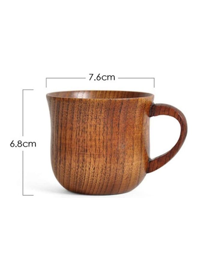 شو وو كوب شاي وقهوة خشبي بيد بني - Image 2