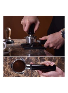 XiuWoo Flat Coffee Tamper With Aluminum Handle Black/Silver 51mm  - Image 3