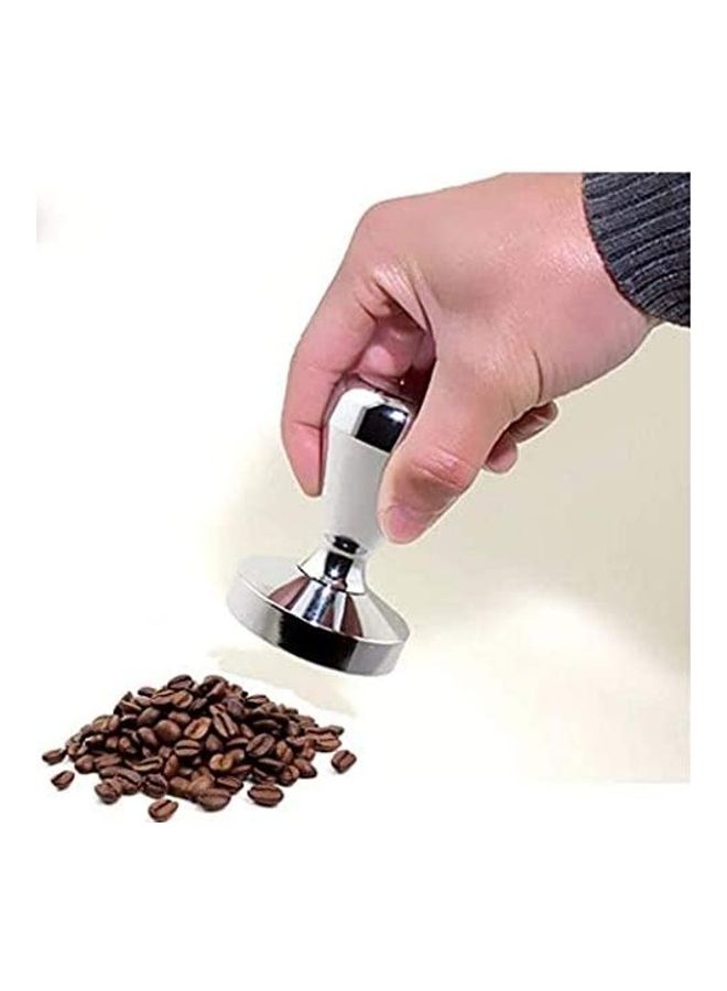 XiuWoo Chrome Plated Base Coffee Tamper Silver - Image 3