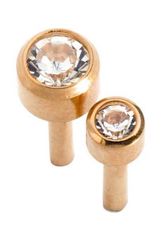 Caflon Gold Plated April Birth Stone Stud Earrings 