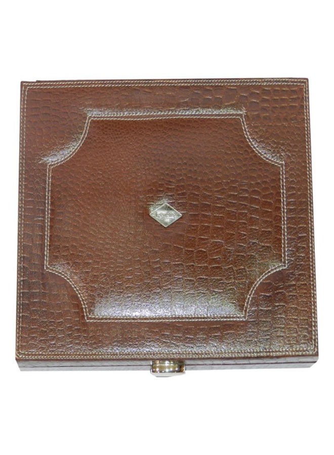 LAVERI LEATHER - Genuine Leather Pen Storage Box Brown - Image 1