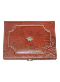 LAVERI LEATHER Genuine Leather Pen Storage Box Cherry  - Image 1