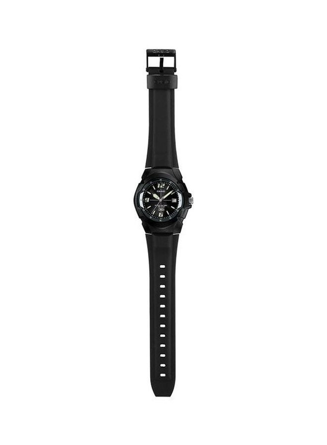 CASIO - Men's Resin Analog Quartz Watch MW-600F-1AVDF - 42 mm - Black - Image 1