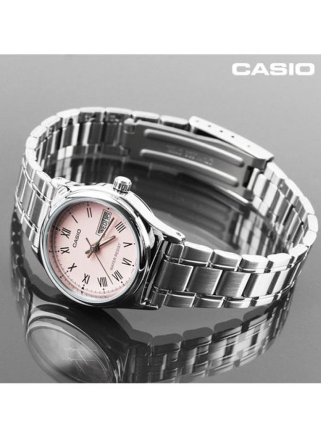 كاسيو ساعة يد بعقارب مقاومة للماء طراز LTP006D-4B للنساء  - Image 5