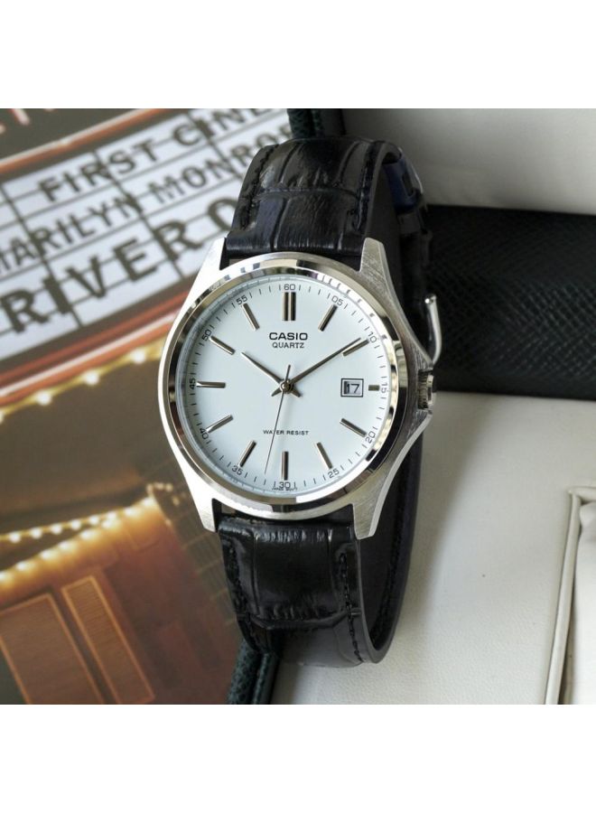 كاسيو ساعة يد بعقارب ومقاومة للماء طراز MTP-1183E-7ADF - مقاس 32 مم - لون أسود للرجال - Image 5