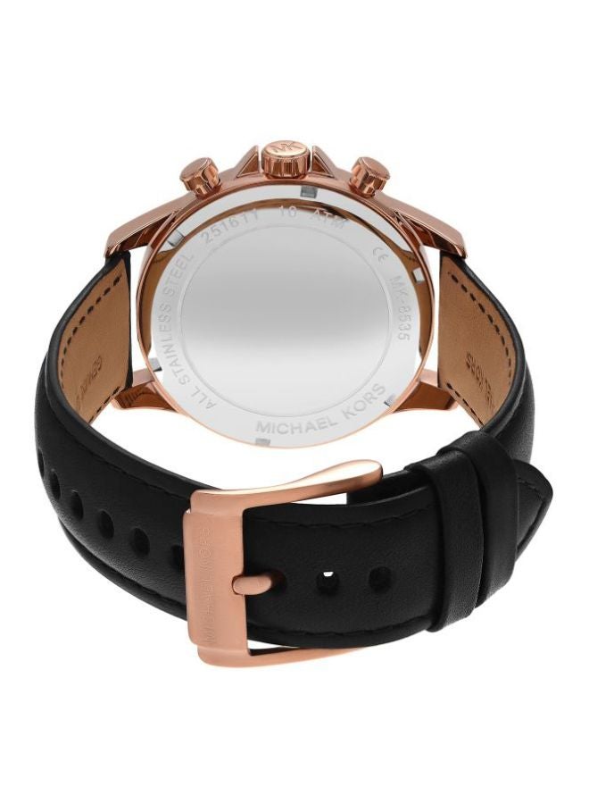 مارك جاكوبس ساعة يد كرونوغراف بسوار من الجلد طراز MK8535 للرجال - Image 2