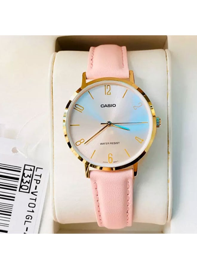 CASIO - Women's Enticer Analog Watch LTP-VT01GL-4BUDF - 34 mm - Pink - Image 1