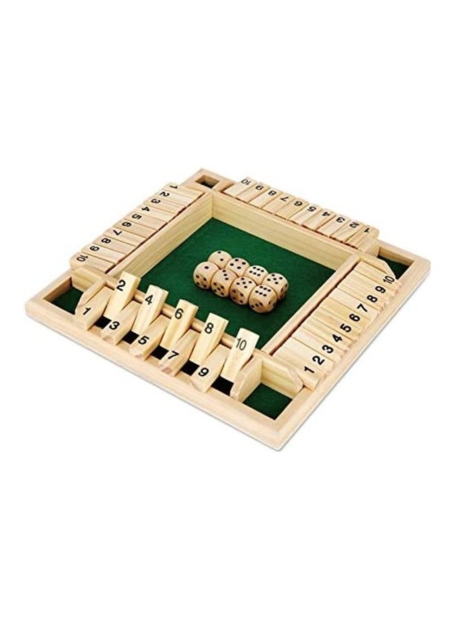 LBLA Shut The Box Dice Wooden Board Game For Kids - Image 1