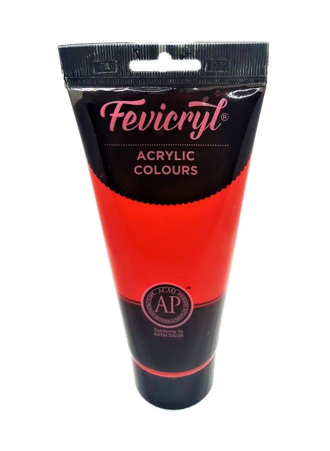Fevicryl Acrylic Colour 200ml Cadmium Red - Image 1