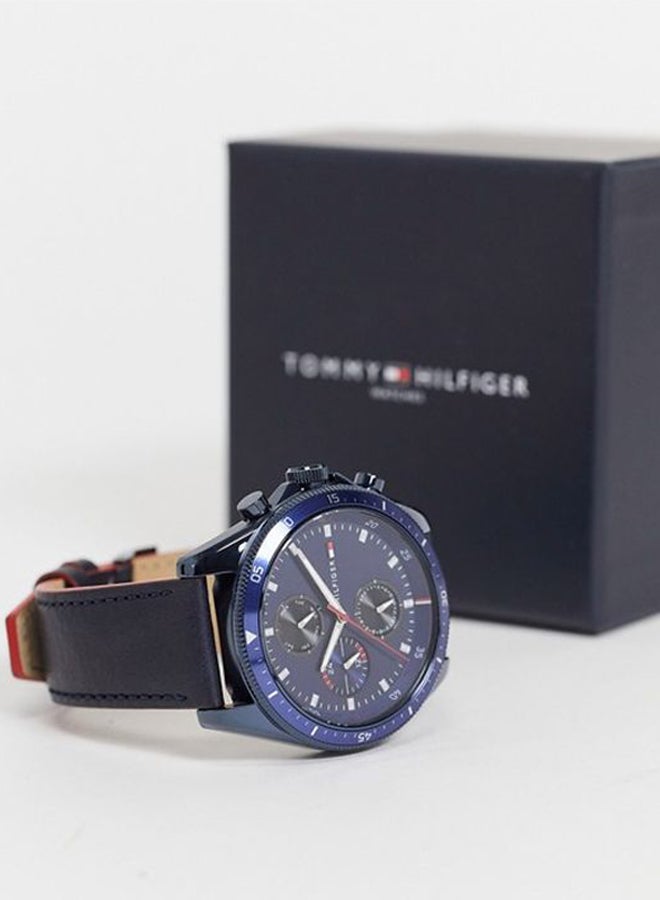 TOMMY HILFIGER - Men's Leather Analog Watch-1791839 - Image 1