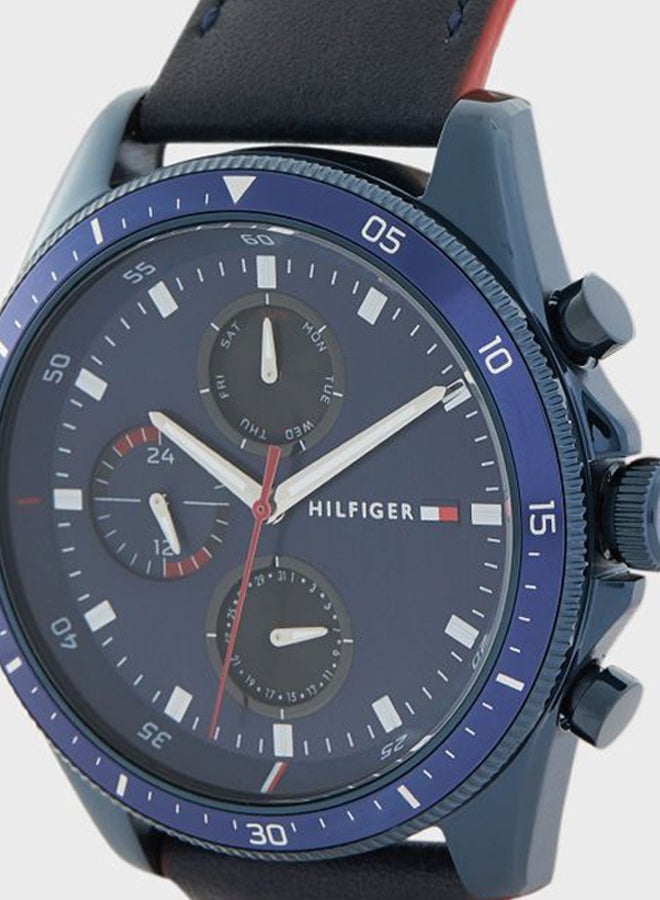 TOMMY HILFIGER - Men's Leather Analog Watch-1791839 - Image 1