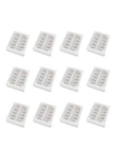 12-Piece Macaron Box White/Clear