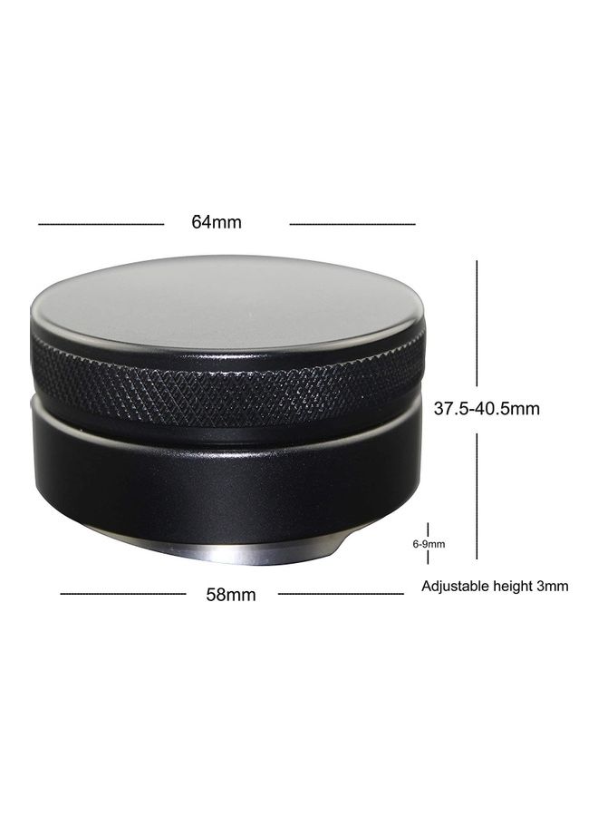 XiuWoo 58mm Non-slip Coffee Tamper Silver/Black  - Image 3
