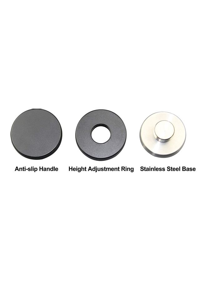 XiuWoo 58mm Non-slip Coffee Tamper Silver/Black  - Image 5
