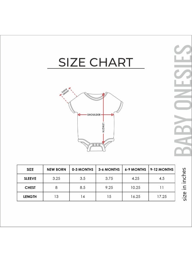 babyqlo Festive Printed Onesies Sky Blue  - Image 5