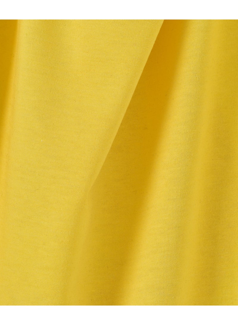 بيبي كلو تيشيرت بفتحة رقبة مستديرة وطبعة احتفالية أصفر - Image 3