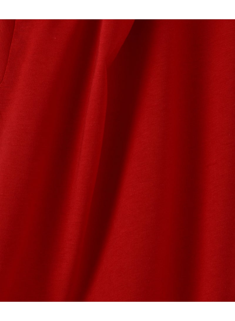 بيبي كلو تيشيرت بفتحة رقبة مستديرة وطبعة احتفالية أحمر - Image 4