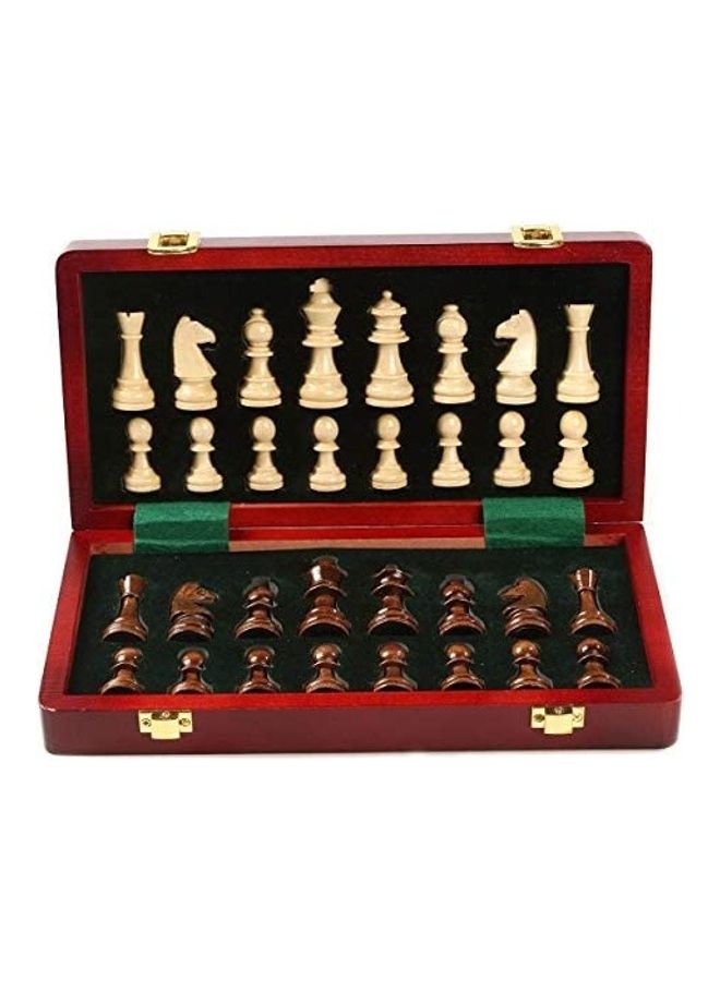 Magnetic Wooden Chess Set With Folding Board - Image 2