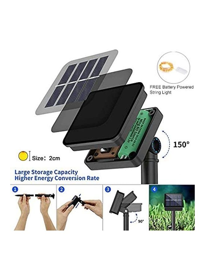 XiuWoo Pack of 2 Waterproof Outdoor Solar String Light Multicolour - Image 4