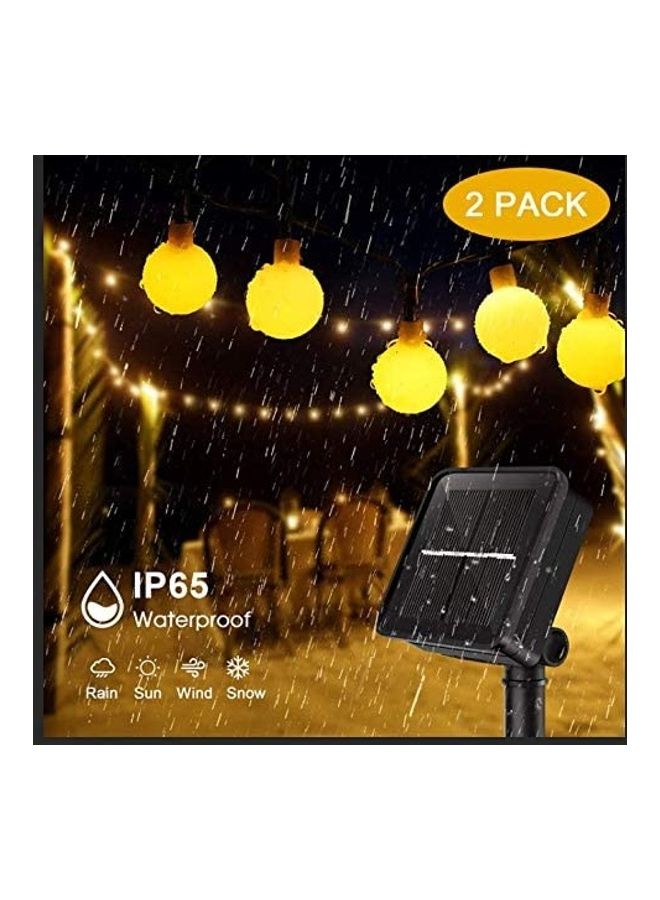 XiuWoo Pack of 2 Waterproof Outdoor Solar String Light Multicolour - Image 2
