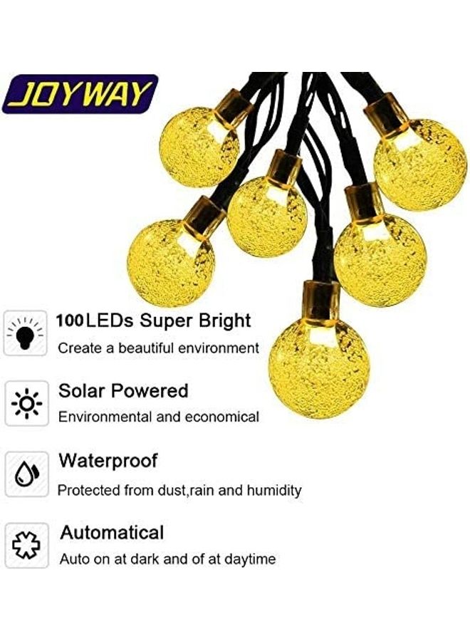 شو وو شريط إضاء LED يعمل بالطاقة الشمسية للأماكن الخارجية أبيض دافئ - Image 2