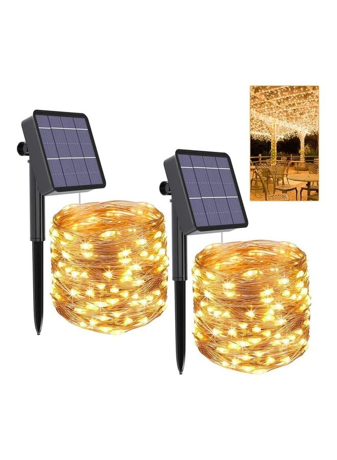 XiuWoo Pack of 2 LED Solar String Light Warm White - Image 1