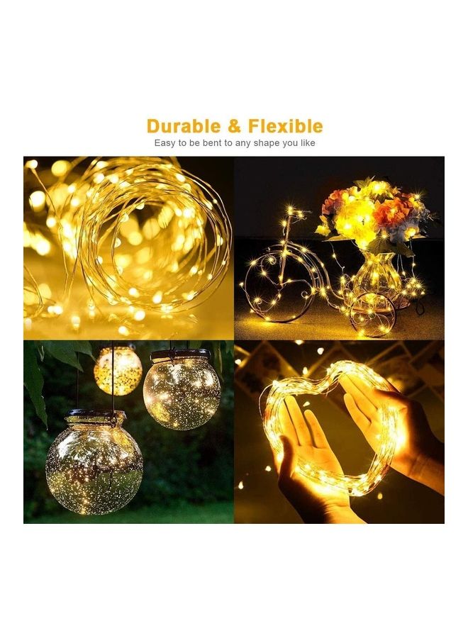 XiuWoo Pack of 2 LED Solar String Light Warm White - Image 3