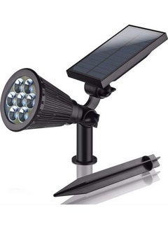 XiuWoo Pack of 4 Waterproof Outdoor Solar Spot Light Black/White  - Image 2