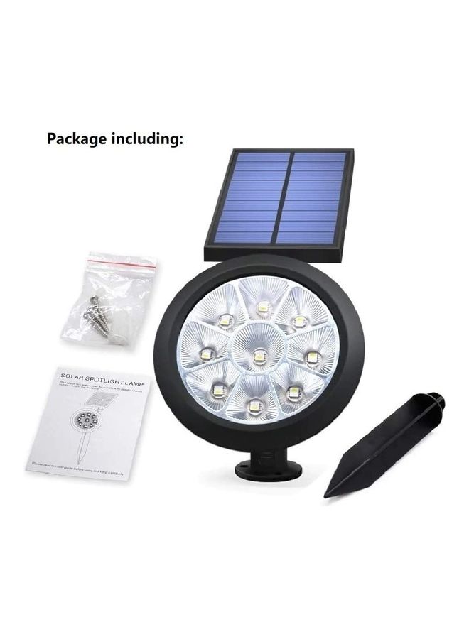 شو وو مصباح LED مضاد للماء يعمل بالطاقة الشمسية للأماكن الخارجية الأسود / الأزرق - Image 5