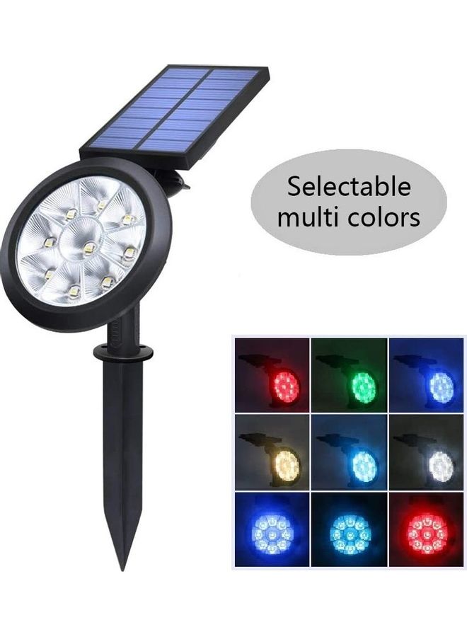 شو وو مصباح LED مضاد للماء يعمل بالطاقة الشمسية للأماكن الخارجية الأسود / الأزرق - Image 2