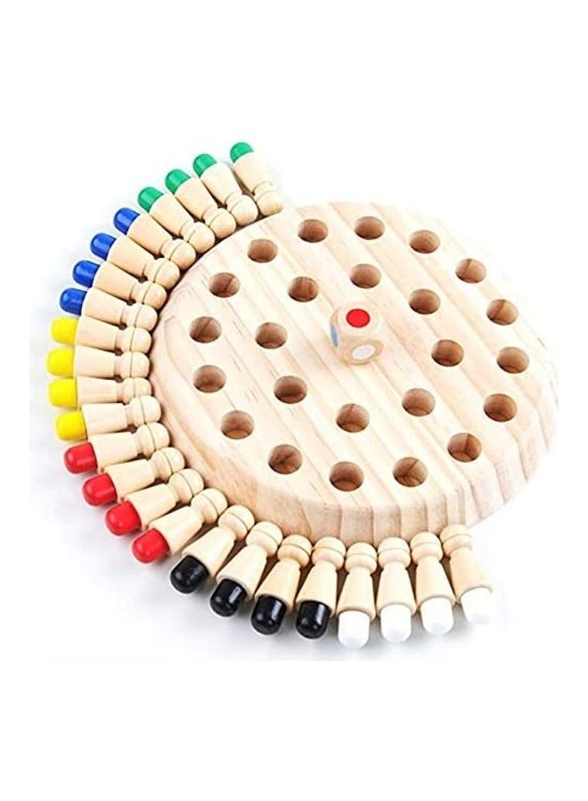 Wooden Memory Matchstick Chess Game - Image 1