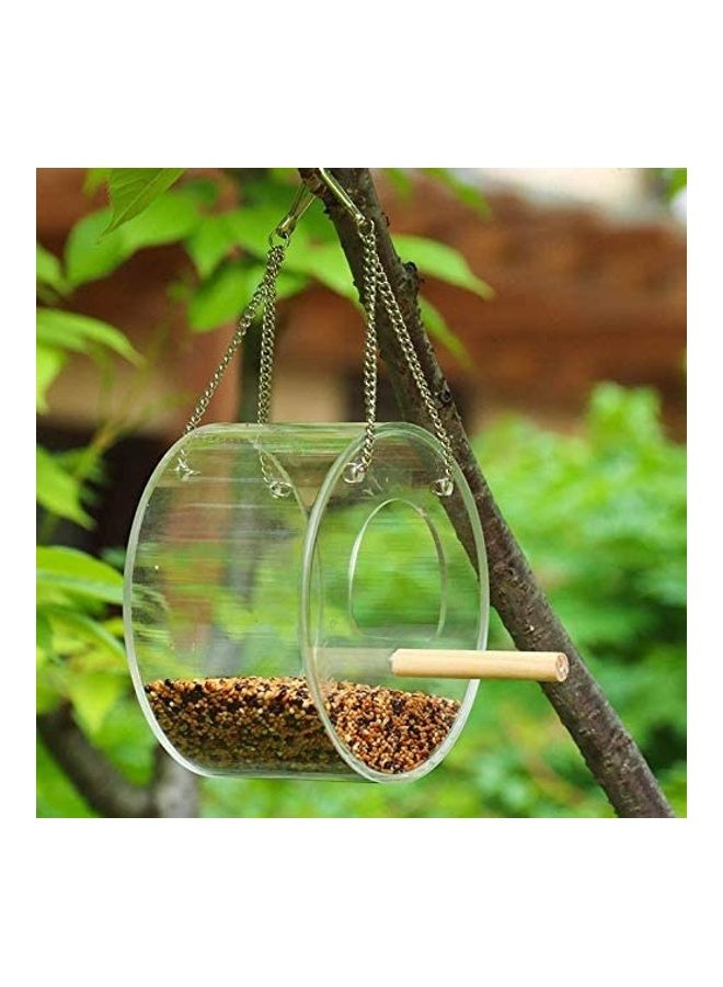 XiuWoo Hanging Wild Bird Feeder With Stand Clear - Image 2