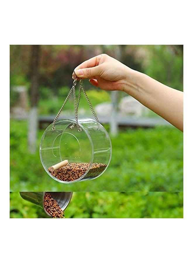 XiuWoo Hanging Wild Bird Feeder With Stand Clear - Image 3