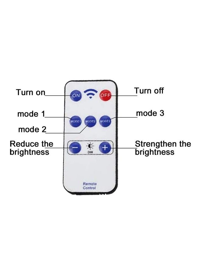 XiuWoo 2-Piece Outdoor Solar LED Street Light with Remote Control and Motion Sensor Black - Image 5