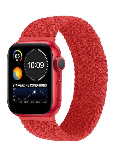 سوار بديل لساعة أبل ووتش مقاس 42/ 44 مم أحمر