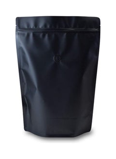 XiuWoo 50-Piece Aluminum Foil Stand Up Matte Zip Lock Bag with Degassing Valve Black  - Image 1