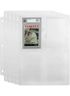 5 Pack Collectible Cards Storage Tray Holder Clear