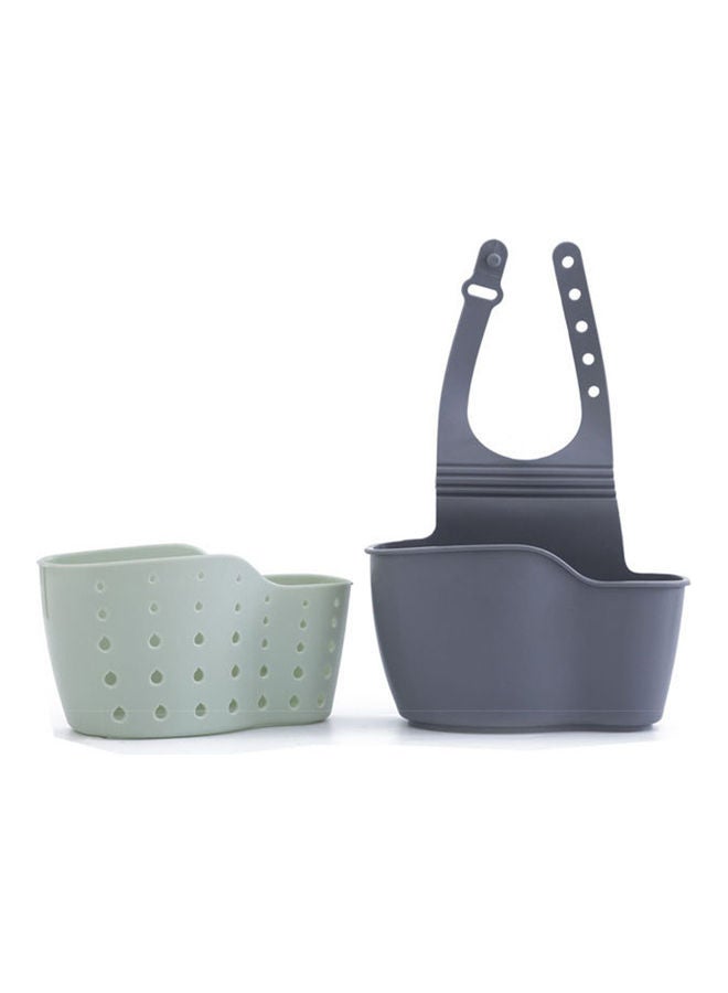 Deo King Kitchen Sink Drain Basket Blue/Grey 15x21x5cm - Image 3
