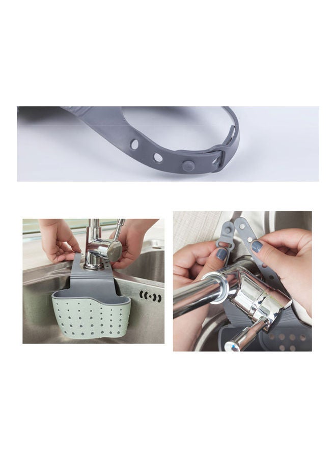 Deo King Kitchen Sink Drain Basket Blue/Grey 15x21x5cm - Image 4