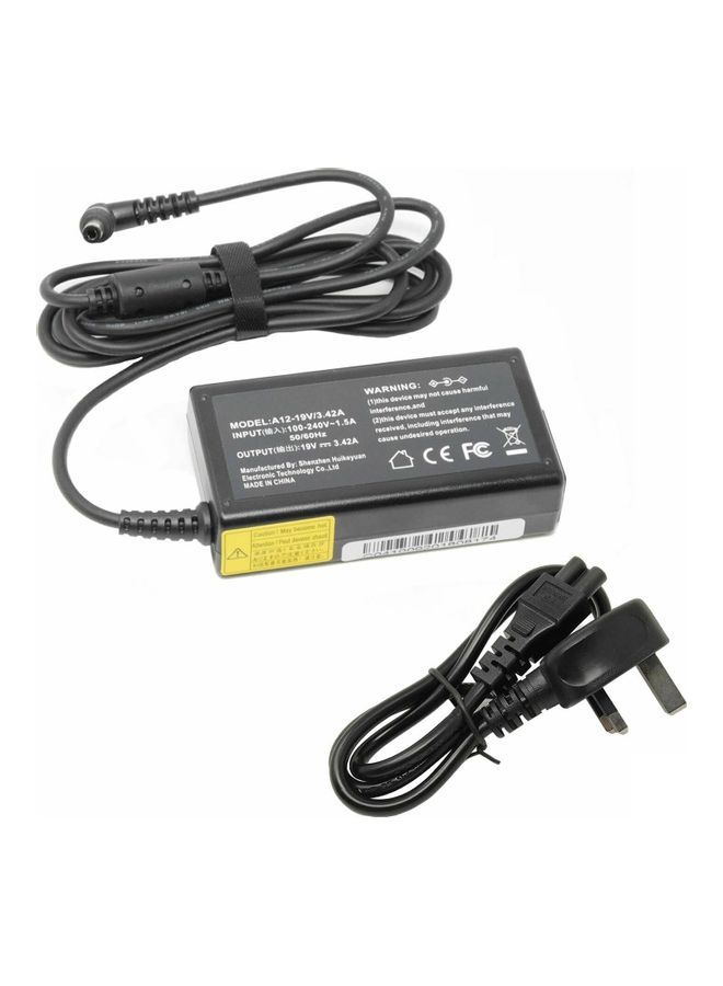 Replacement Adapter For Toshiba 19v 1.58a Black