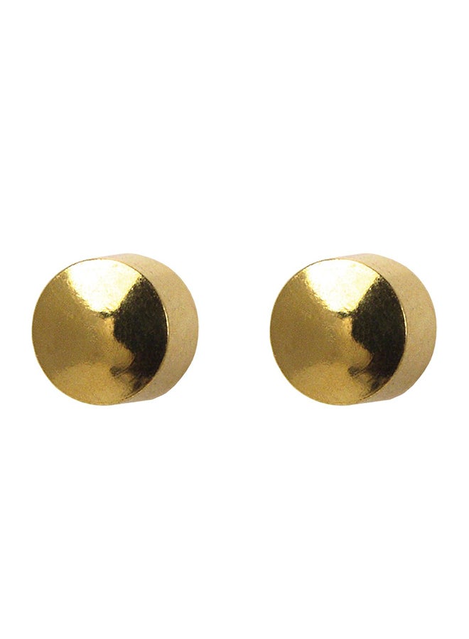 MediSystem 24K Gold Plated Ball Style Earrings  - Image 1