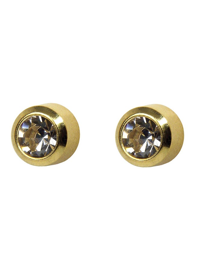 MediSystem 24K Gold Plated Crystal Swarovski Earrings  - Image 1