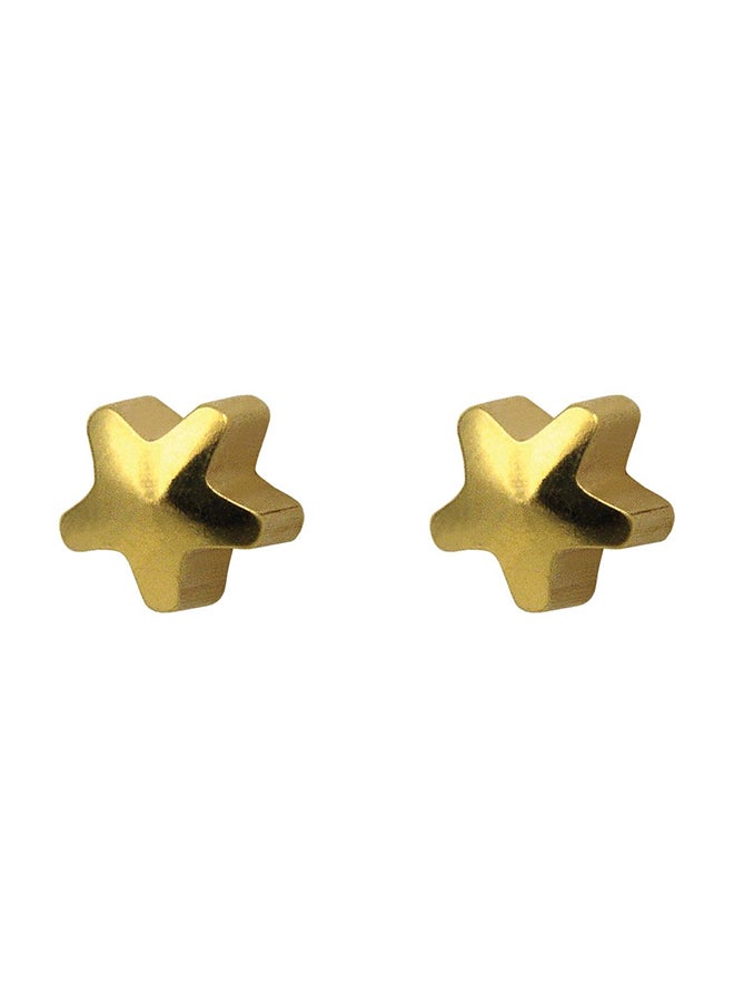 MediSystem 24K Gold Plated Star Earrings  - Image 1