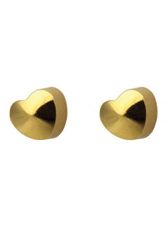 24K Gold Plated Heart Earrings