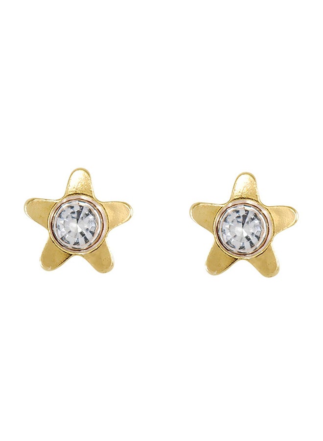 MediSystem 24K Gold Plated Swarovski Star Earrings  - Image 1